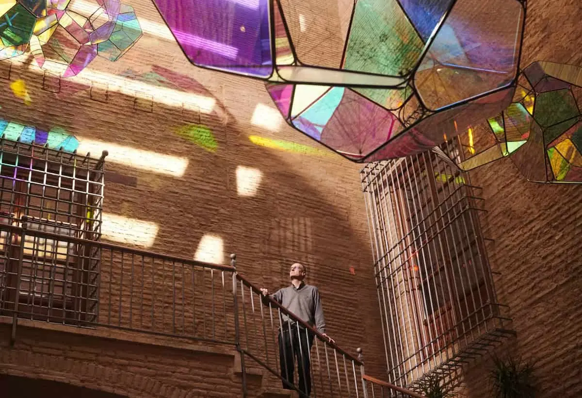 Визит в Centro de Arte Hortensia Herrero на закате